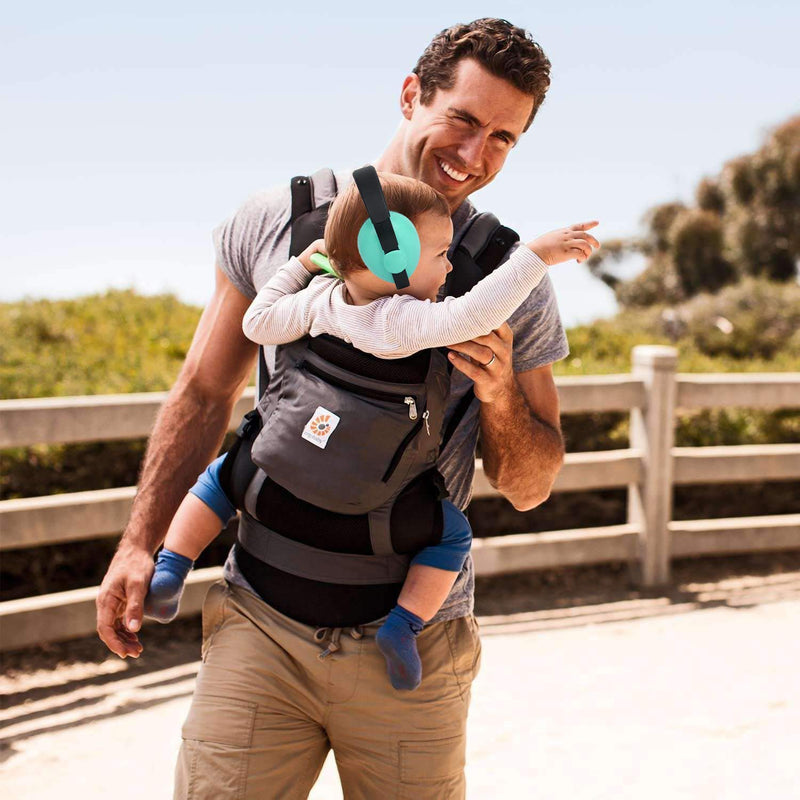 [Australia] - Solar-Power Baby Noise Cancelling Headphones, Ear Protection Earmuffs for 0-3 Years Kids Mint Green 