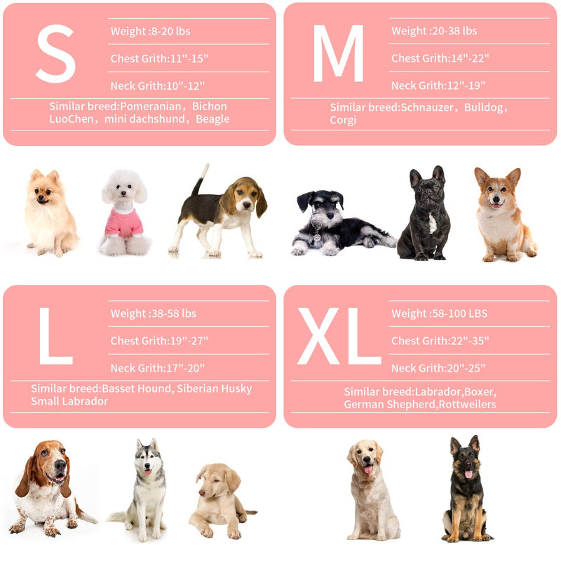 Dog Anxiety Vest, Anxiety Relief for Dogs, Dog Calming Coat (Rose S) Small Rose - PawsPlanet Australia