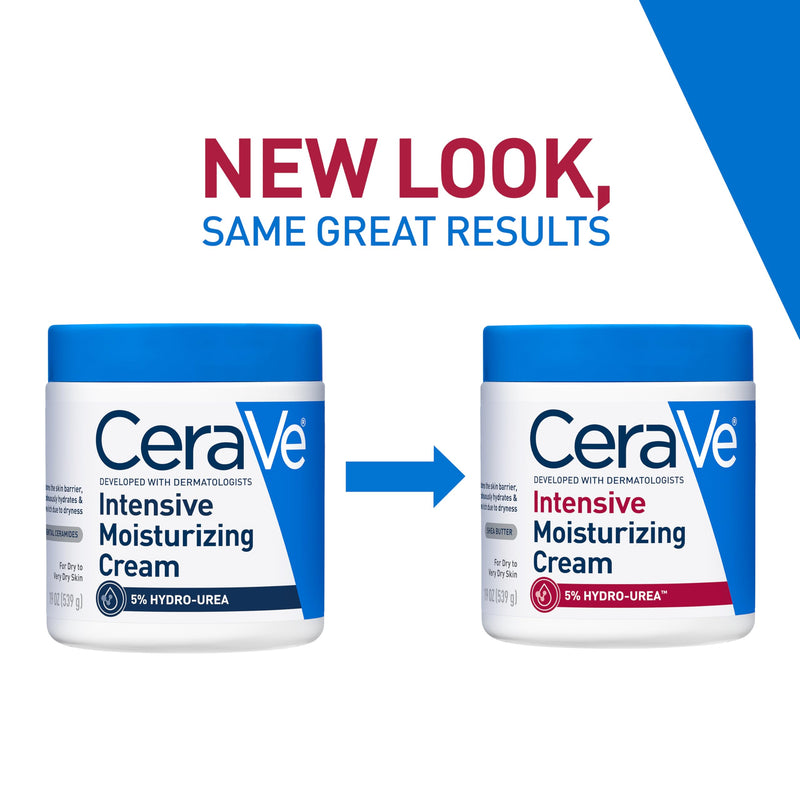 CeraVe Intensive Moisturizing Cream with Shea Butter for Dry Skin, 19oz | Skin Care, Instant Hydration, Skincare, Body Care, Skin Barrier Repair, Body Cream, Fragrance Free, Extremely Dry Skin