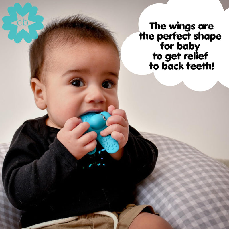 [Australia] - Teether & Dispenser Duo ‚Äì Dream | 2-in-1 Teether + Medicine Dispenser | Soothes Sore Gums and Eases Medicine Time | BPA-Free, Chillable, Easy to Hold (Pink) Dream by The Clever Baby (pink) 