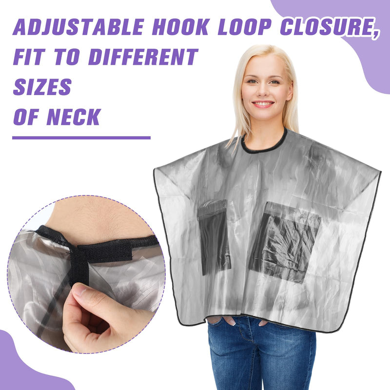 [Australia] - 2 Pcs Surgery Waterproof Shower Cape Bib Surgery Garment for Mastectomy Chest Surgery After Mastectomy Recovery Supplies Post Mastectomy Must Haves Shoulder Surgery Shower Cover 