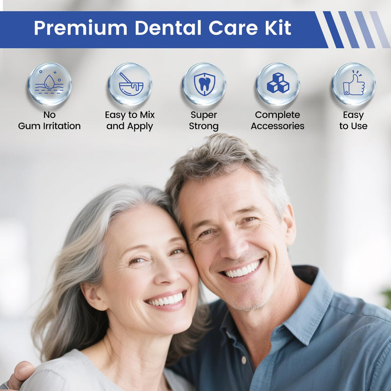 Tooth Repair Kit,Zinc Oxide Eugenol - Dental Cement,Cavity Filler for Teeth,for Crowns & Bridges Filling,Dental Glue,Provide Video tutorials 2pcs 8