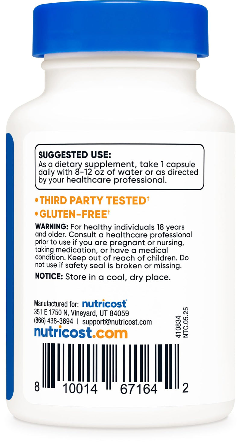 Nutricost CoQ10 100mg, 60 Vegetarian Capsules, 60 Servings - Coenzyme Q10