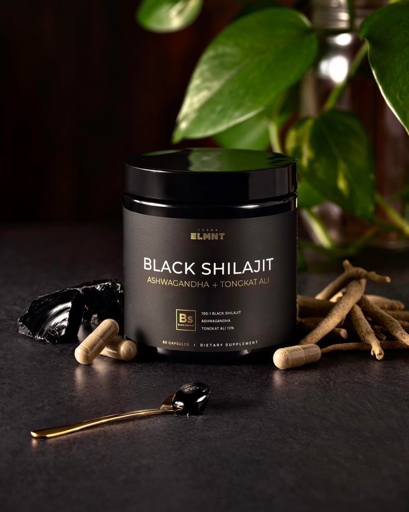 [Australia] - 103,800mg Black Shilajit for Men 100x Strength w. Ashwagandha & Tongkat Ali 10% Extract - Ultra Pure Himalayan Shilajit Capsules 60% Fulvic Acid - Energy, Stamina & Performance Mens Health Supplement 