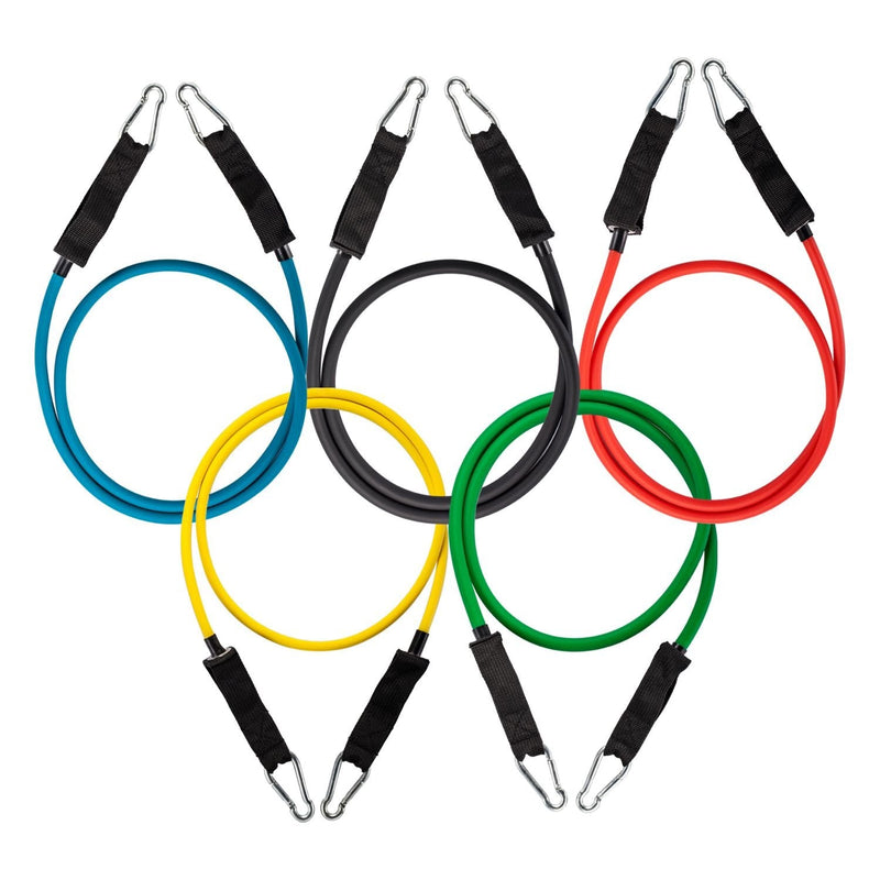 [Australia] - Fit Simplify Resistance Tube Bands 12 Piece Set with Instruction Booklet 