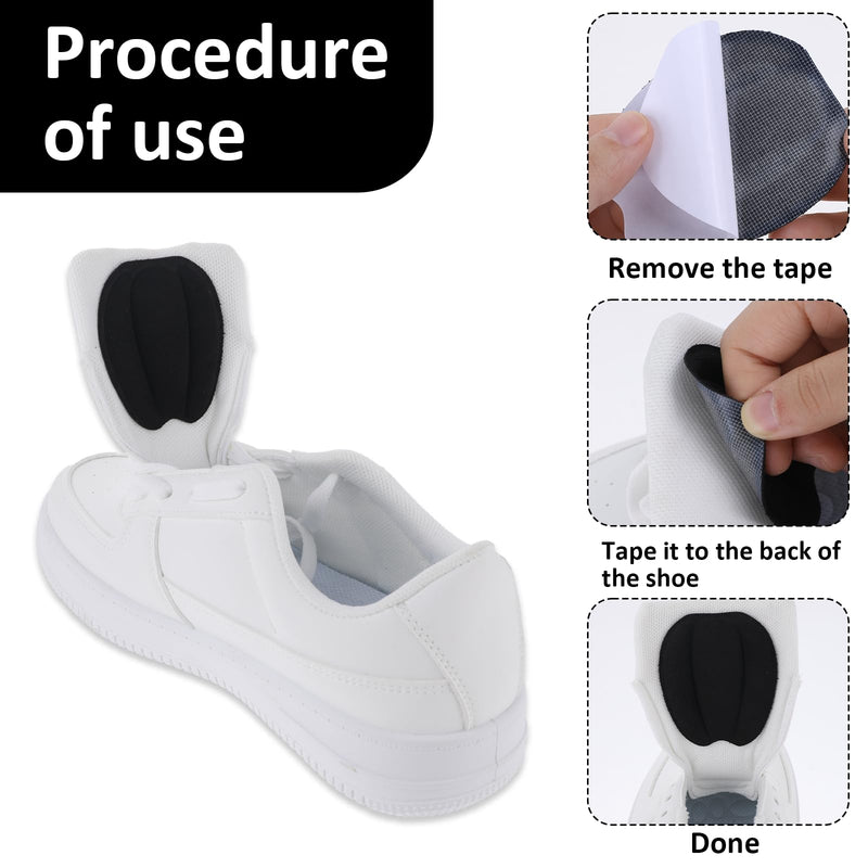 [Australia] - 3 pairs of shoe fillers, tongue pad shoes, tab pad shoe tongue large, tongue pads for shoes that are too big, non-slip tongue cushion insert, invisible forefoot cushion mat 
