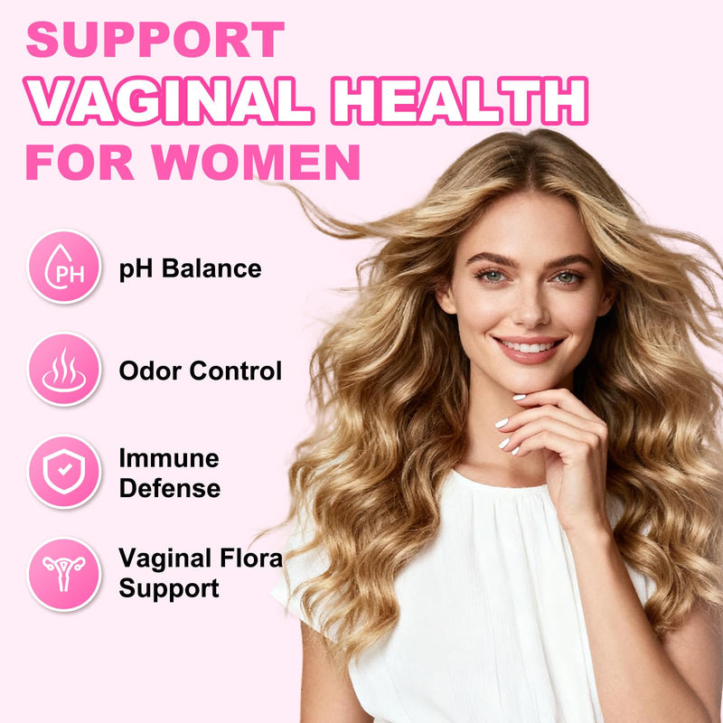 2 Packs Feminine Balance Gummies for Women, Pineapple Flavor | PH Balance Gummies Support Women's Health, Vaginal Flora, Gut Health & Immune System, Vegan, Gelatin & Gluten-Free, 120 Count 60 Count (Pack of 2)