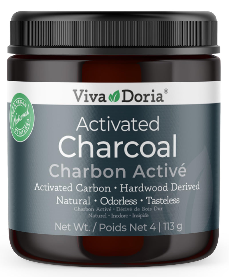 [Australia] - Viva Doria Activated Charcoal Powder, Hardwood Derived, Food Grade, 4 Oz 4 Ounce (Pack of 1) 