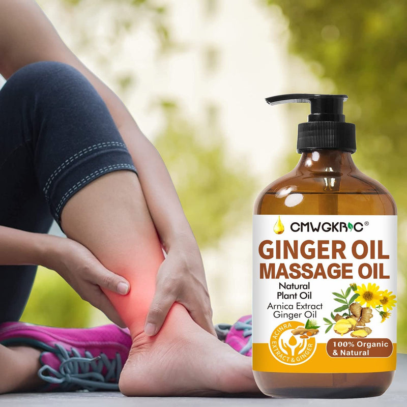[Australia] - Ginger Oil,Ginger Massage Oil for Lymphatic Drainage,Natural Body Oil for Skin,Arnica Oil,Sore Muslce Massage Oil,Spa Ginger Oil-Warming and Relaxing for Mothers Day Gifts&Fathers Day Gift 