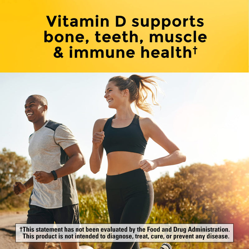 [Australia] - Nature Made Vitamin D3 K2 Gummies, Vitamin D 5000 IU Per Serving for Bone, Teeth, Muscle and Immune Support, 50 Gummy Vitamins, 25 Day Supply 
