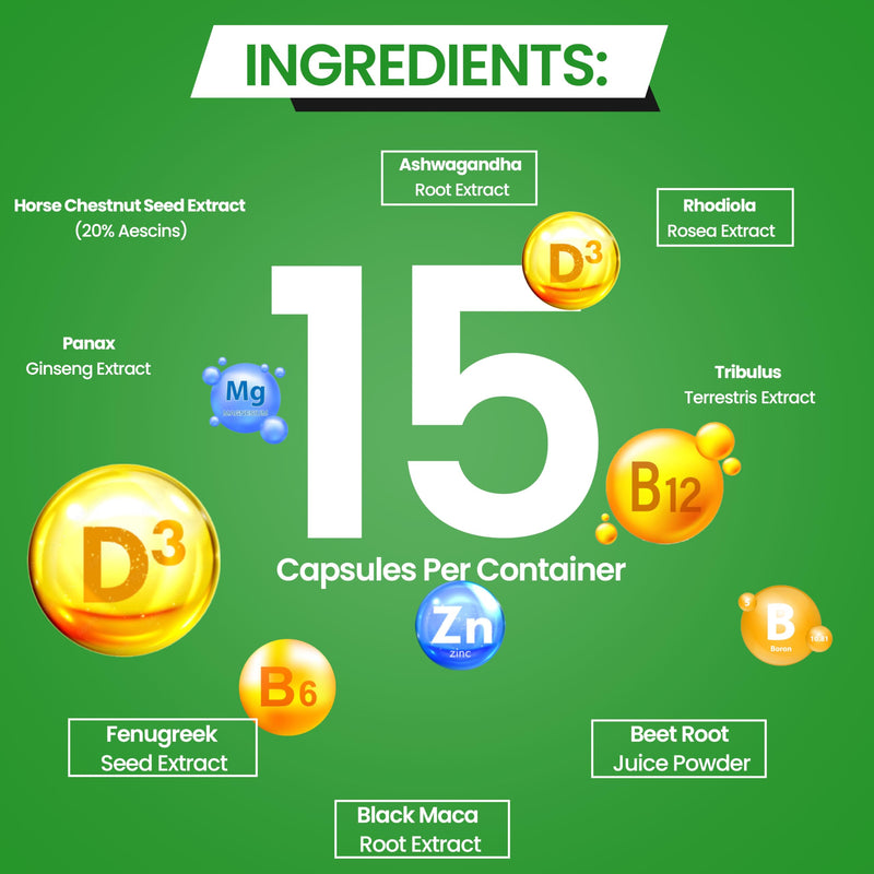 King Maker Supplement Pro - Premium 15-in-1 Testosterone & Vitality Booster for Men | Energy, Muscle, and Stamina Support | Tribulus Terrestris, Ashwagandha, Rhodiola | Vegan & GMP Certified