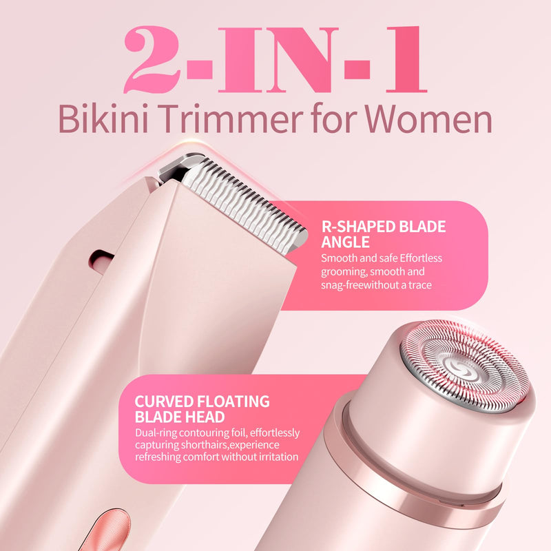 GlowShave™ -2-in-1 Women’s Body Shaver,Glow Aura Bikini Shaver