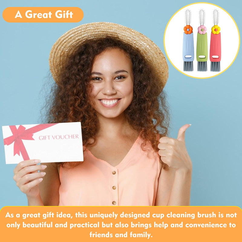 [Australia] - 3 in 1 Cup Lid Cleaning Brush, Portable Cup Cleaner Brush, 2024 New Water Bottle Cleaner Brush, 3 in 1 Multifunctional Cleaning Brush for Home Kitchen Cleaning ToolsÔºà3PCSÔºâ 