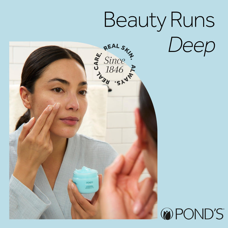 POND’S Fresh Hydration Gel Face Moisturizer, 24HR Hydration with Hyaluronic Acid, Vitamin E & B3 Niacinamide, Alcohol-Free, Oil-Free, Dermatologist Tested, 3.4 oz 3.4 Ounce (Pack of 1)