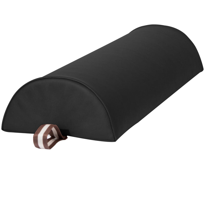 [Australia] - Master Massage tables 9" Large Half Round Semi-round Pillow Cushion Massage Bolster 9"x26" ,Black Black 9'' 
