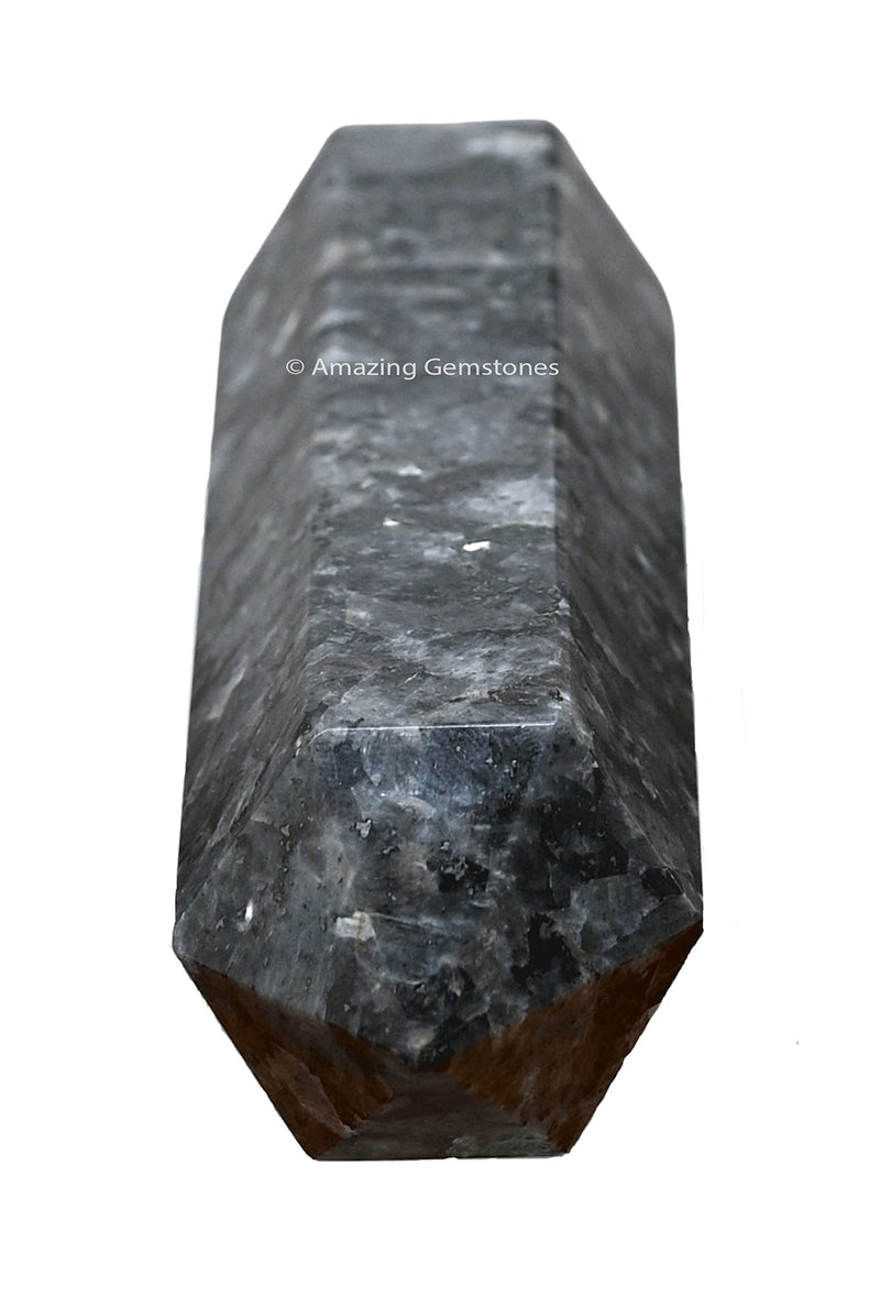 Amazing Gemstone Large Larvikite Crystal Towers ~ Natural Healing Crystal Point Obelisk for Reiki Healing and Crystal Grid (5.5 to 6 INCH) 5.5" to 6" INCH