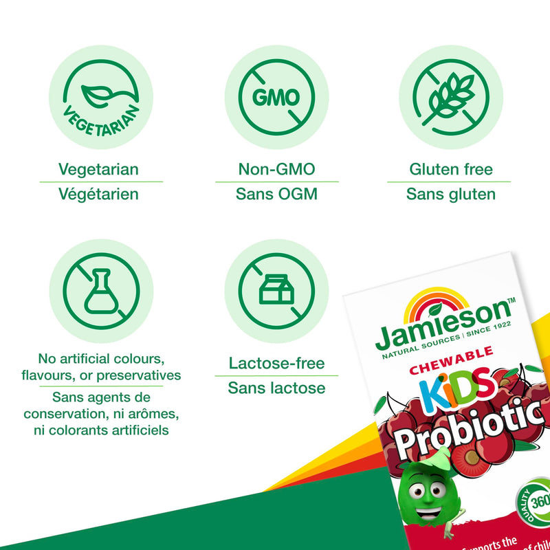 Jamieson Probiotic Chewable for Kids, 60 chewable tabs