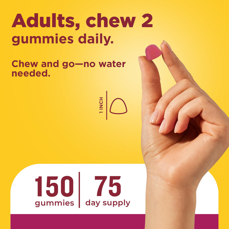 Nature Made Multivitamin for Women, 150 Multi Vitamin Gummies | Womens Gummy Multivitamins for Daily Nutritional Support, Strawberry Flavored, 75 Day Supply 150 Count (Pack of 1)