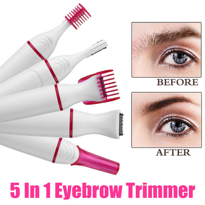 [Australia] - Eyebrow trimmer for women, facial hair remover for women, electric hair removal, pain-free facial razor, electric razor trimmer for women, for body, facial hair, lips, chin, white 2 