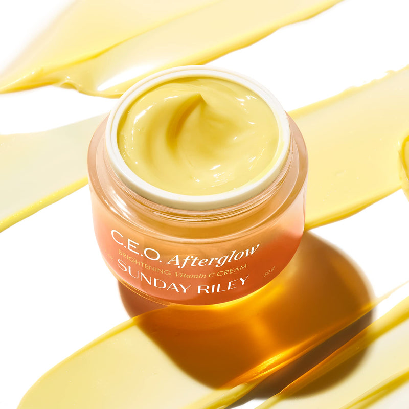Sunday Riley C.E.O. Afterglow Brightening Vitamin C Cream Face Moisturizer 1.7 Fl Oz (Pack of 1)