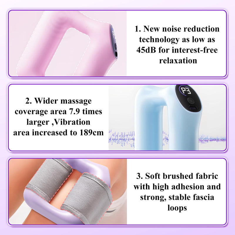 [Australia] - Multifunctional Full-Body Fascia Ring, 2025 Upgraded Full-Body Fat Burning, Djustable Massage Modes, Ergonomic Electric Fascia Massager, for Muscle Knot Recovery & Relaxation (Purple) Purple 