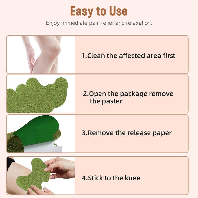 [Australia] - Mutree Pain Relief Patch, Pack of 40 Natural Herbal Pain Relief Patch Self-Adhesive Heat Plasters Pain Plasters for Knee Neck Shoulder Relieve Pain 