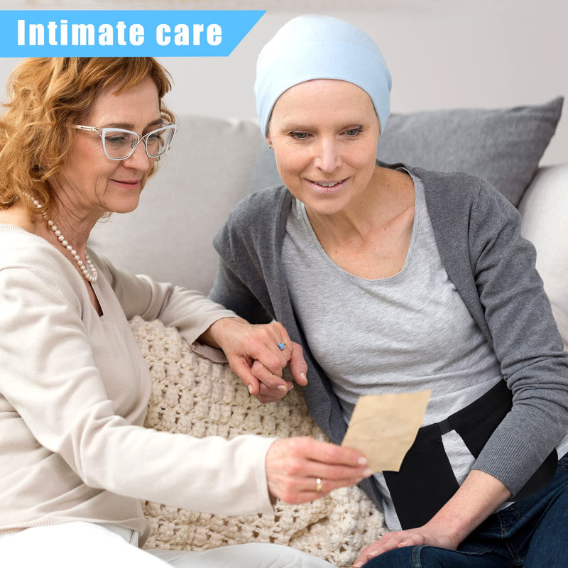 [Australia] - Mastectomy Drain Holder Adjustable Drain Pouch with Shower Bag Mastectomy Breast Shirts with Drain Two Pockets Mastectomy Tummy Tuck Recovery Supplies(Black, Blue, Two Pockets,Two Pockets) Black,blue 