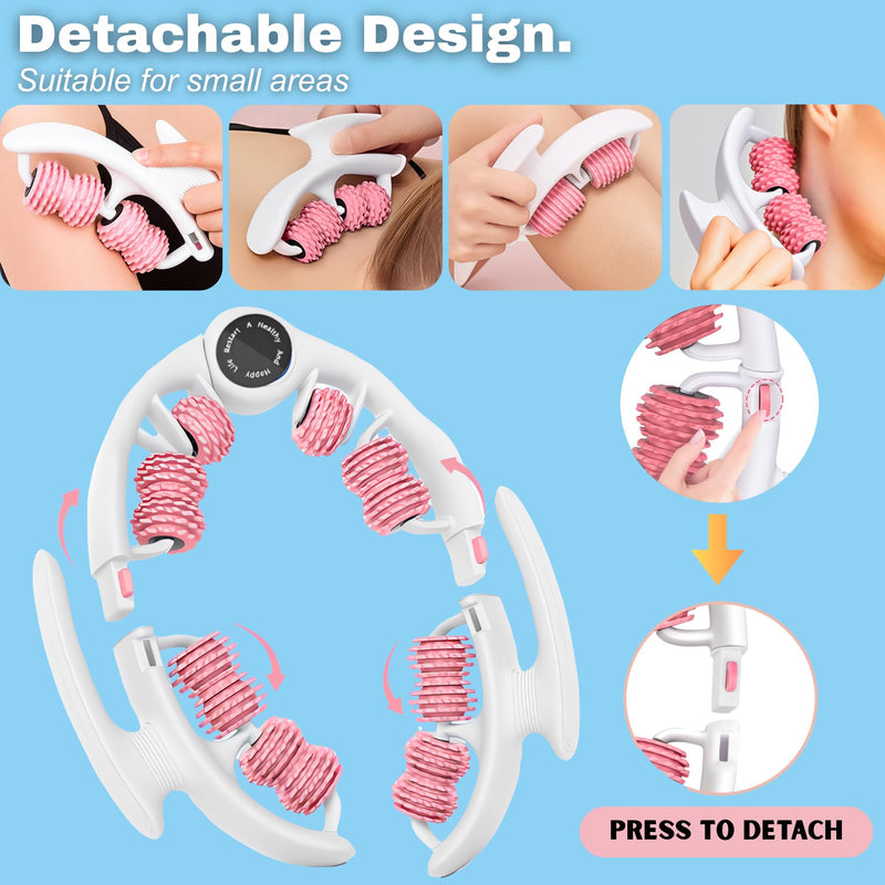 [Australia] - Anti Cellulite Roller - Lymphatic Drainage Massager, Cellulite Massage Tool, Fascia Blaster for Contoured, Tool for Sore Arms, Legs, Stomach & Buttocks 