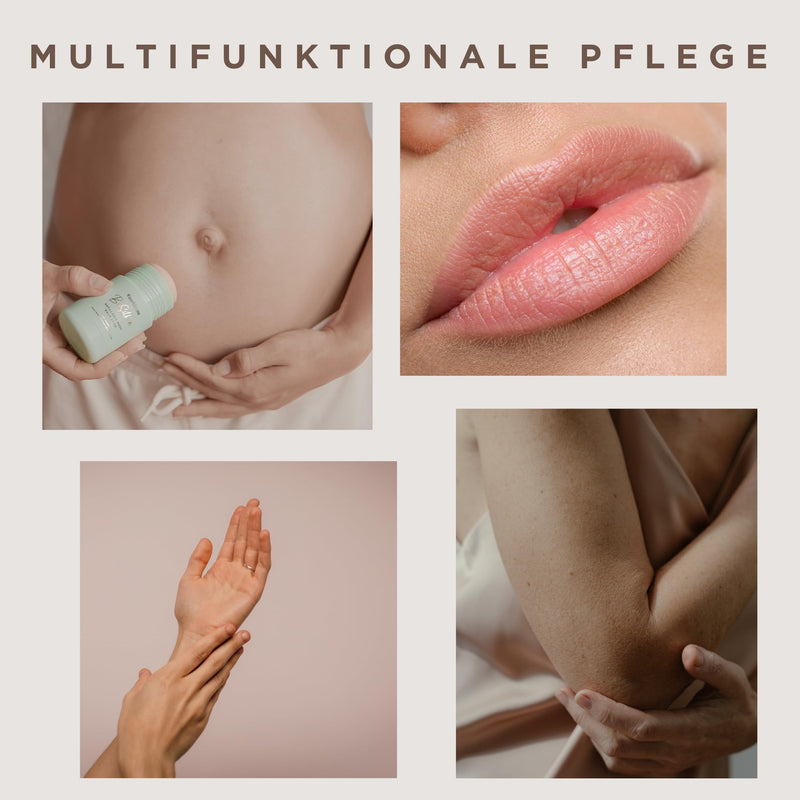 [Australia] - MeBloom Balm - Moisturizing care for lips, body, nipples, baby skin Wind & Weather Cream - Pregnancy care against stretch marks - with cocoa butter, squalane - 100% natural Pregnancy Body Balm Stick 