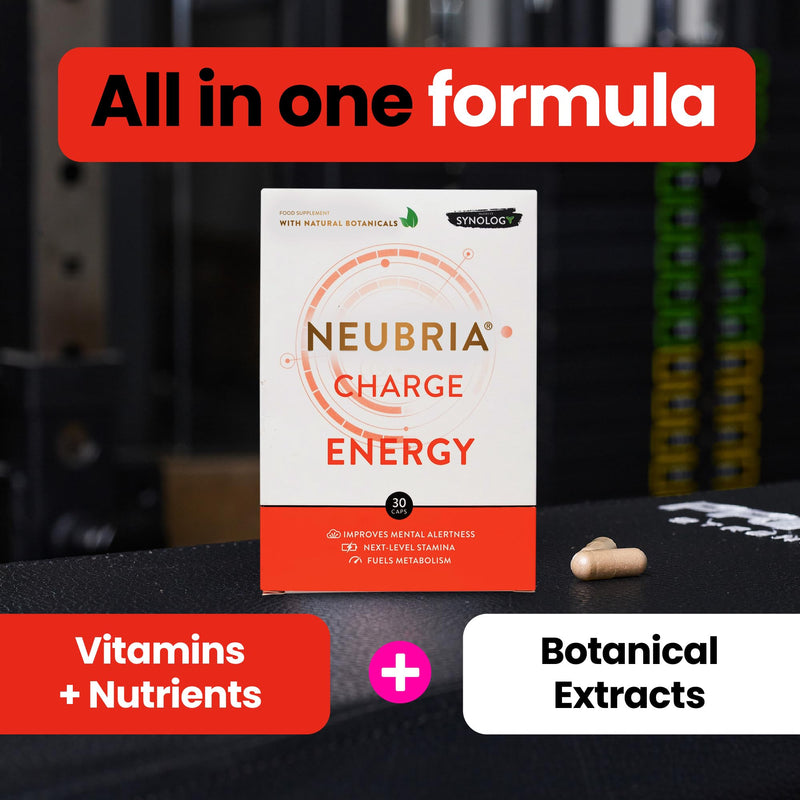 NEUBRIA Charge Energy & Brain Supplement – Nootropics for Adults with Guarana, Ginseng Blend, Green Tea, Vitamins B6, B12 & L-Theanine – Gym & Workout Formula for Women & Men – 30 Capsules Charge - Energy 30 Tablets 30 count (Pack of 1)