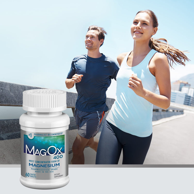 [Australia] - Mag-Ox Magnesium Supplement, Pharmaceutical Grade Magnesium Oxide 483mg, Most Concentrated Form of Magnesium, 120 Tablets 120 Count (Pack of 1) 