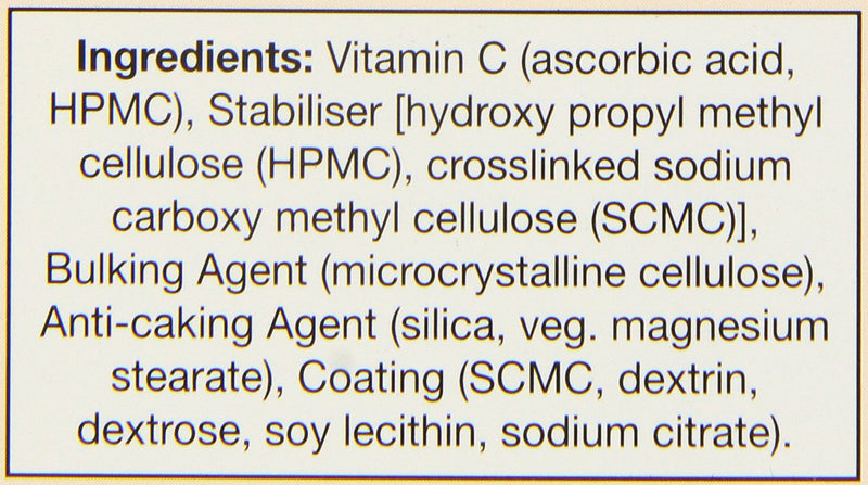 HealthAid Vitamin C 1500mg - Prolong Release - 100 Vegan Tablets 100 count (Pack of 1)