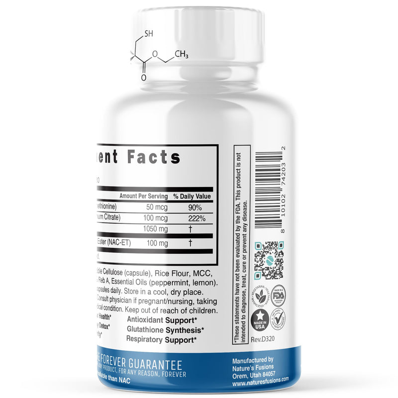 [Australia] - Neuro NAC Supplement N-Acetyl Cysteine Ethyl Ester - 20x More Bioavailable Than NAC 600 mg - Boost Glutathione 10x More Than Liposomal Glutathione - N Acetyl Cysteine Ethyl Ester - NACET (60 Capsules) 