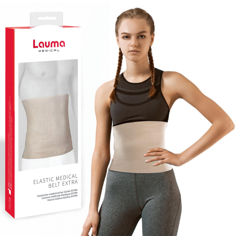 [Australia] - Lauma Medical Wool and Cotton Elastic Warming Belt for Lower Back Pain and Relief, Warming Kidney, Stretchy Brace Thermal Waist, Back Warmer - XL 
