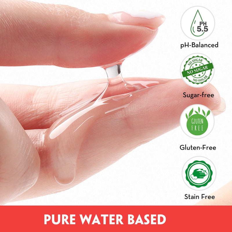 [Australia] - 4 fl.oz. Strawberry Flavored Water Based Lubricant for Men Women, Sugar-Free Natural Feel Personal Lube for Couples Massage, Long-Lasting Gel Non-Sticky Slippery Flavored Lube & Latex Compatible 4 Fl Oz 