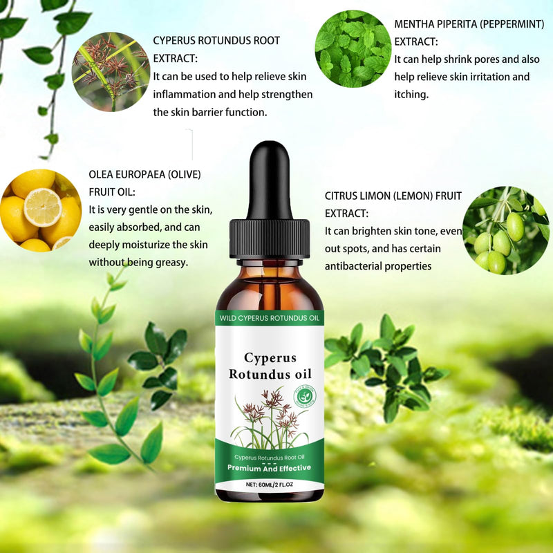[Australia] - Cyperus Rotundus Oil, Cyperus Cyperus Hair Removal Oil, for Hair Removal, for Reducing and Inhibiting Body Hair Growth, for Smoothing the Skin, for Moisturizing and Soothing (Pack of 2) 