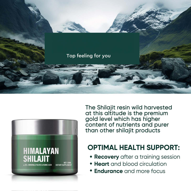 [Australia] - Shilajit Original Shilajit Resin-Natural Organic Shilajit with Fulvic Acid & Trace Minerals - 100% Pure Golden Quality, No Additives 1 Piece (Pack of 1) 
