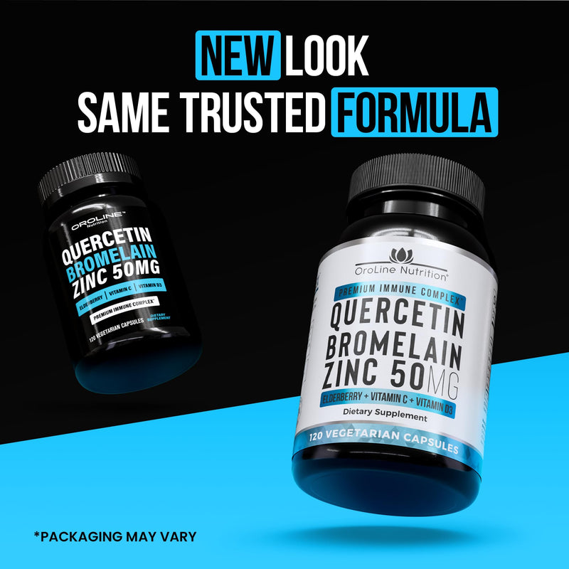 Organic Quercetin with Bromelain + Lions Mane Mushroom Capsules