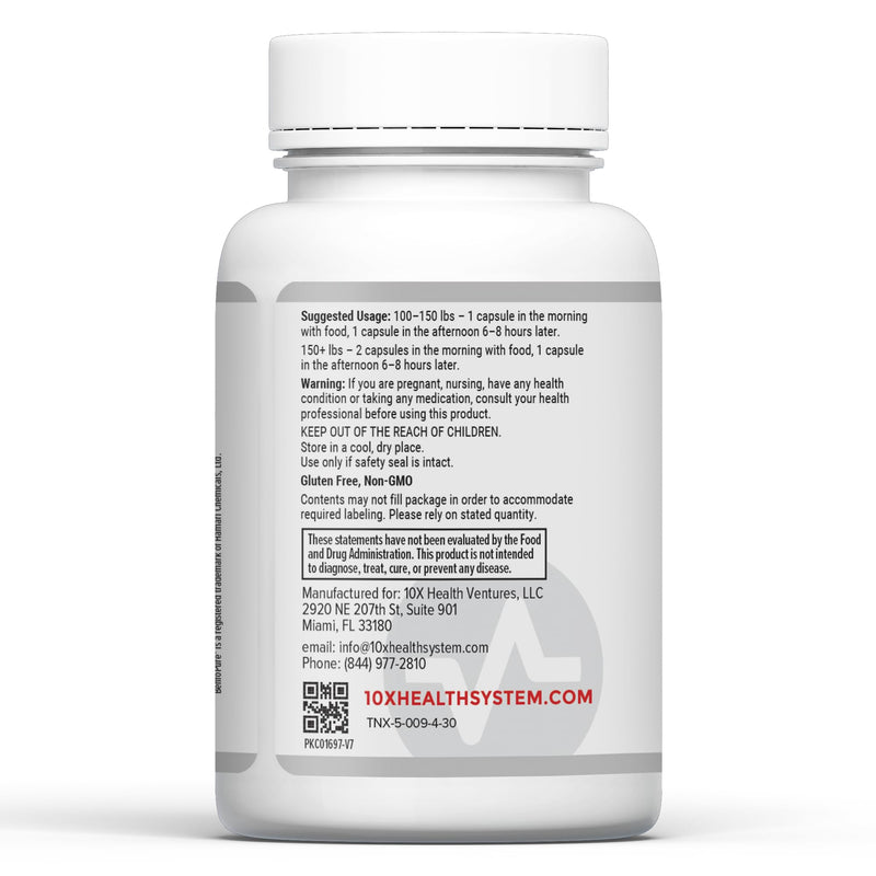 10X Health Methylated Multivitamin - 90 Capsules | Mthfr Supplement: 34-in-1 Formula, 800mcg B12, 5-MTHF & NAC, Methyl B Complex, Non-GMO 90 Count (Pack of 1)
