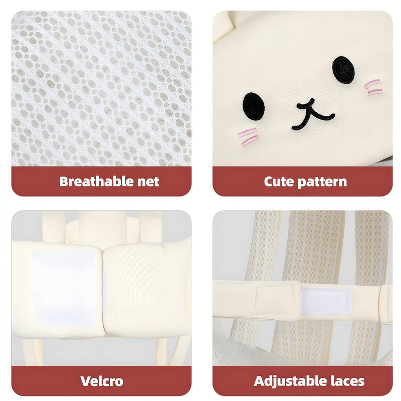 [Australia] - Baby Helmet for Crawling Walking ‚Äì Soft and Lightweight Baby Head Protector with Adjustable Straps, 360¬∞ Protection for Toddlers, Cute Bunny Ears Design, Perfect Baby Fall Back Head Protector Rabbit 