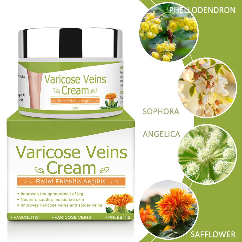 [Australia] - Varicose Veins Cream, Varicose Veins Cream, Cream for Spider Veins, Varicose Veins and Spider Veins Removal, Varicose Veins, Legs Care Ointment, Improve Blood Circulation for Legs, Legs Care Cream 