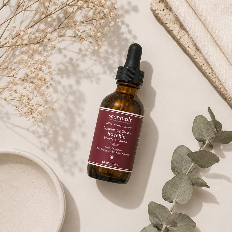 Rosehip Facial Oil Blend, Face Moisturizer with Pure Rosehip, Grapeseed Oil, Apricot Oil, Safflower Oil, Vitamin E for Deep Hydration, Protection and Versatile Anti Aging Skincare, 2 fl.oz | 60 ml
