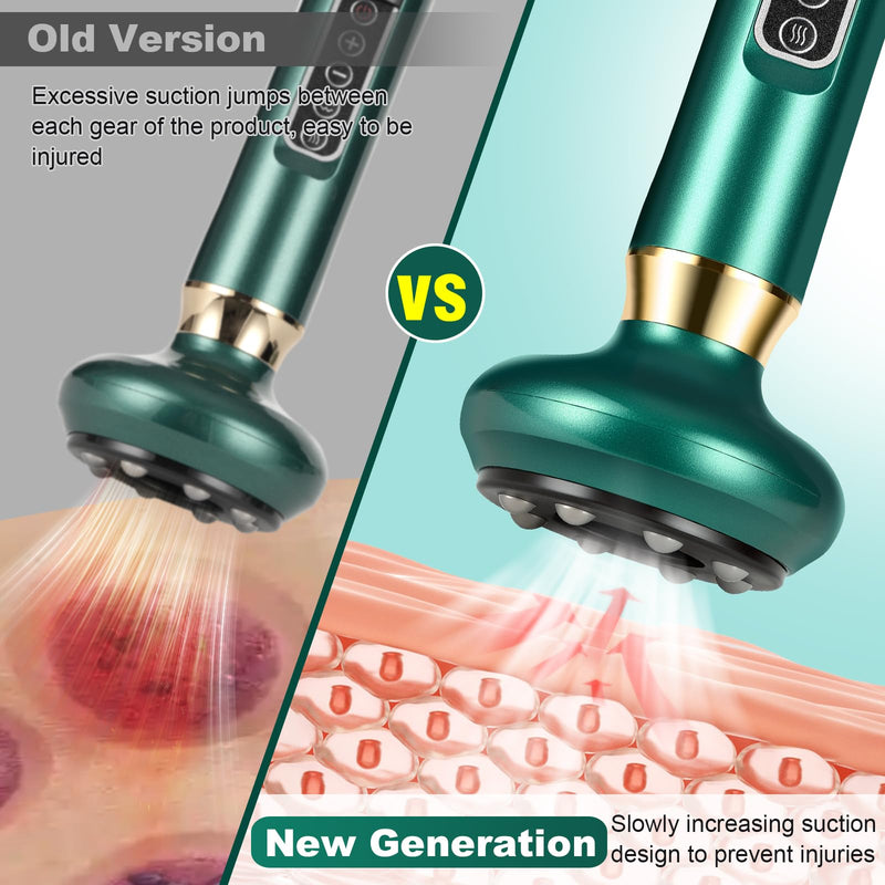 [Australia] - Anti Cellulite Massage Tool, Electric Cellulite Remover for Legs, Cellulites Massager with 12 Suction Modes, Cupping Machine, Rechargeable & Cordless 