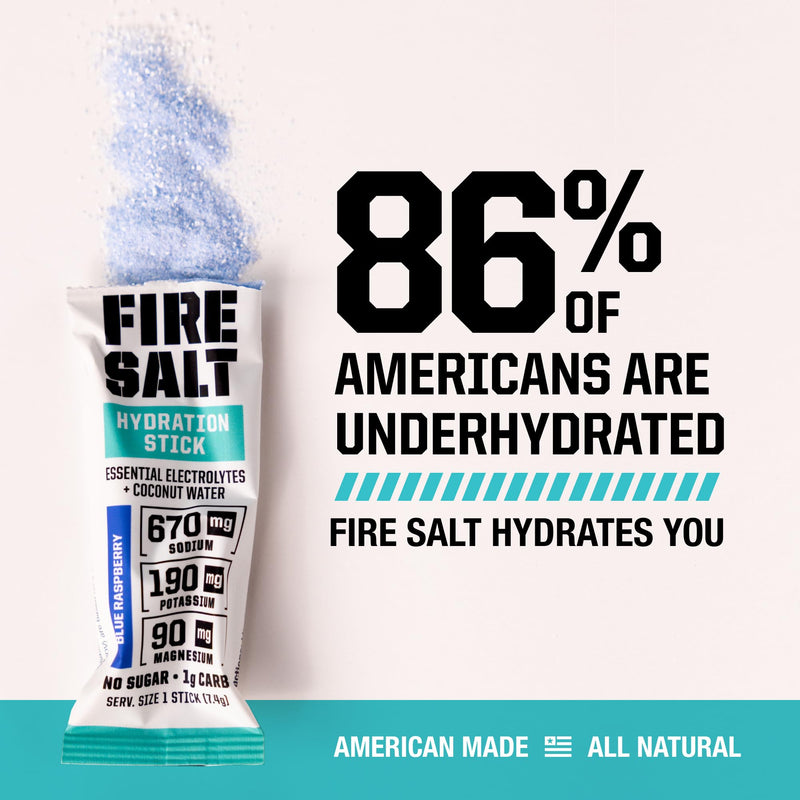 [Australia] - Fire Science Fire Salt Hydration Sticks, Electrolytes & Coconut Water, Hydration Drink Mix with Magnesium, Potassium & Sodium, Zero Sugar, Single Serve On The Go Packs, Variety Pack Flavors, 32 Count Classic Variety Pack 