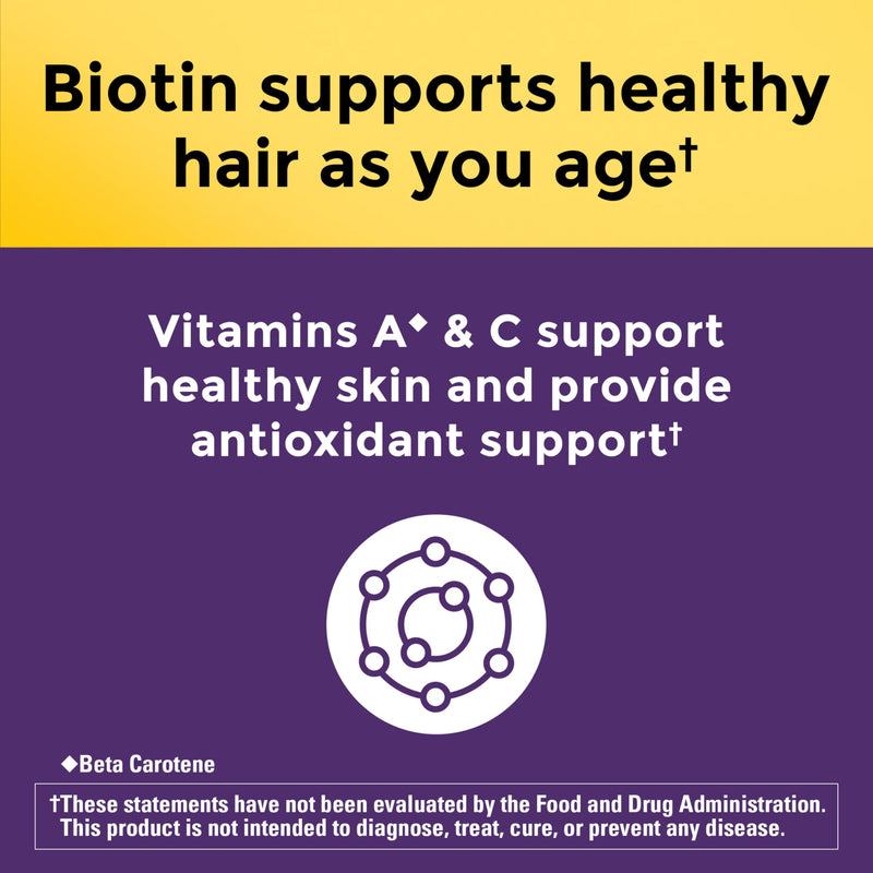 Nature Made Hair Growth Softgels, 30 Softgels | Clinically Studied Lustriva + Biotin, Vitamin C & A, Hair Growth Vitamins, Support Healthy Hair as You Age, 30 Day Supply 30 Count (Pack of 1)