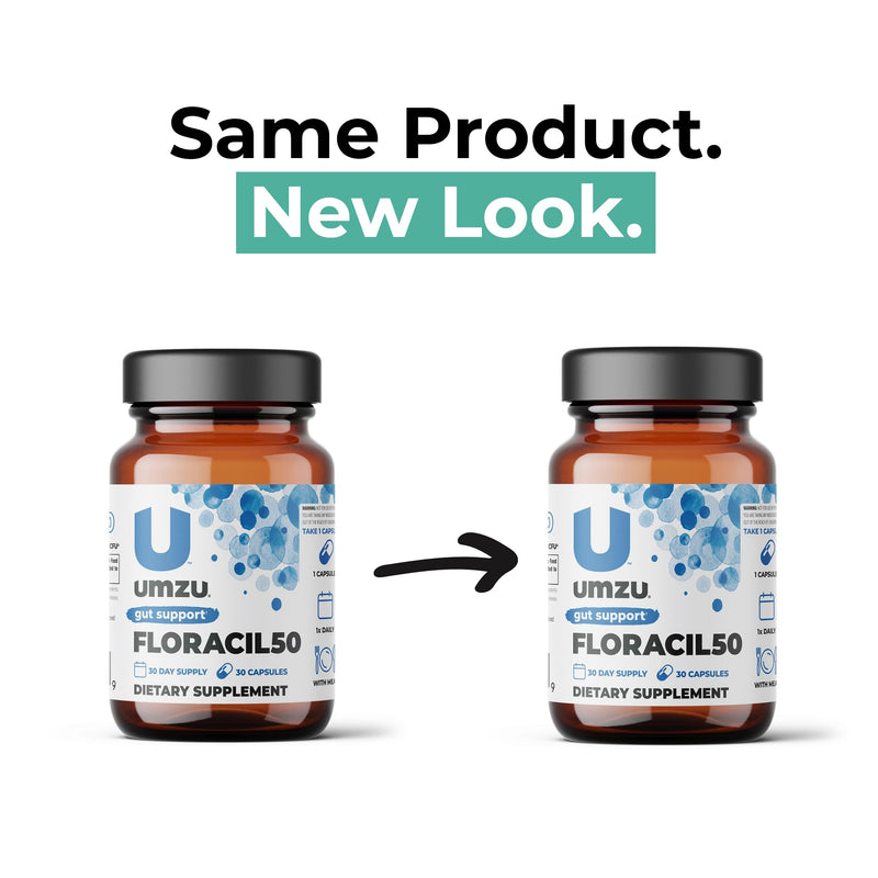 [Australia] - UMZU Floracil50 - 50 Billion CFU - Support Gut Health, Immune System & Digestion - With Lactobacillus reuteri, Lactobacillus rhamnosus & Bifidobacterium - 30 Day Supply - 30 Capsules 