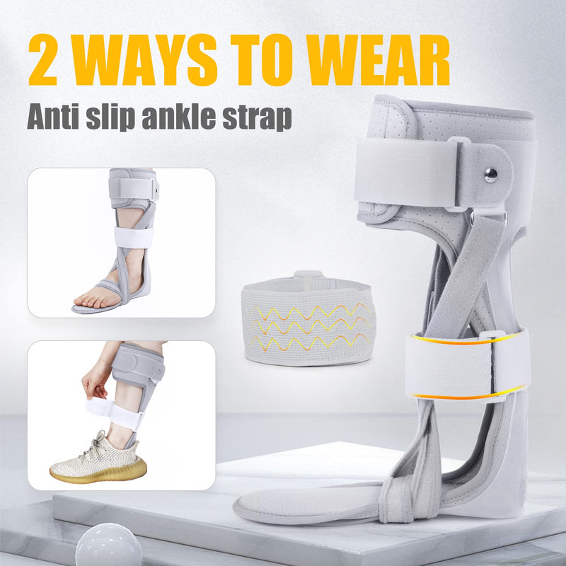AFO Foot Drop Brace Ankle Foot Orthosis Medical Afo Walking with Shoes for Stroke Hemiplegia (Medium-Right) Medium-Right