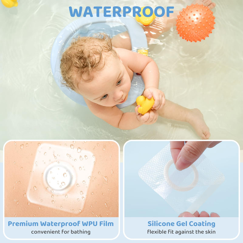 [Australia] - Baby Belly Navel Patches, Waterproof Cotton Pads for Baby Belly Button, Infant Umbilical Patch, Belly Button Patch for Baby Newborn, 8√ó8cm, 10 Pcs 8*8cm 