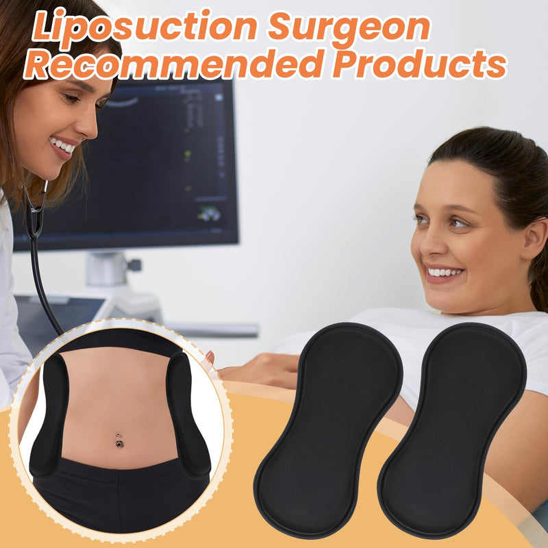 2 Pcs Abdominal Side Compression Lipo Foam Boards, 360 Lipo Foam Lateral Protectors Pads, 11.7x5.51x0.41in Anti-Sagging Abdominal Side Compression Boards for Abdominals Liposuction, Surgery Recovery