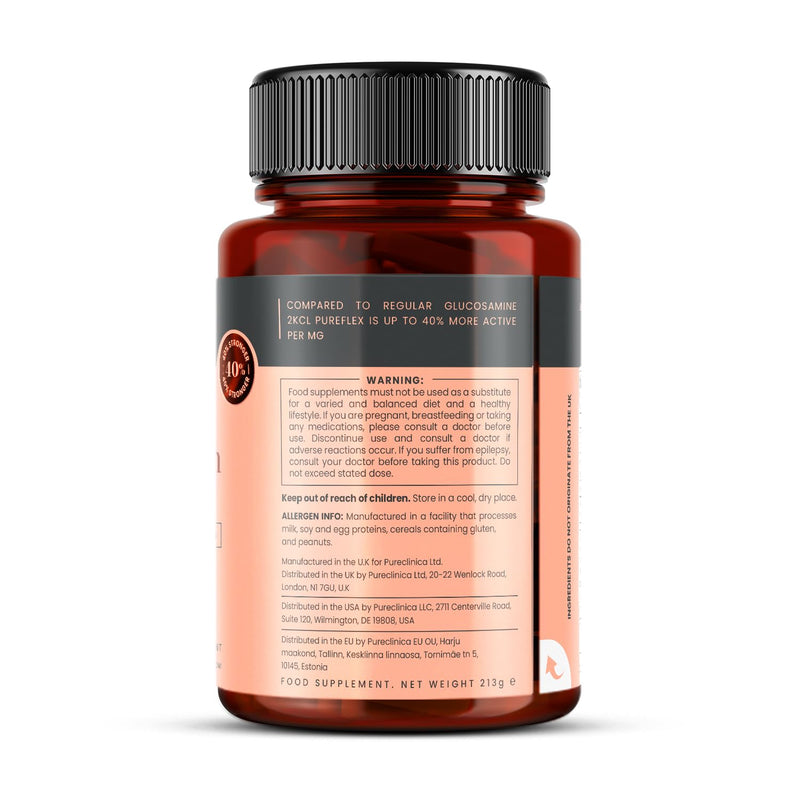 Glucosamine & Chondroitin 1000mg – High Strength Joint Support – Pureflex™ Glucosamine HCL + Marine Chondroitin – 360 Tablets (2×180) – 1 Year Supply – Premium Biologically Active Formula 180 count (Pack of 2)